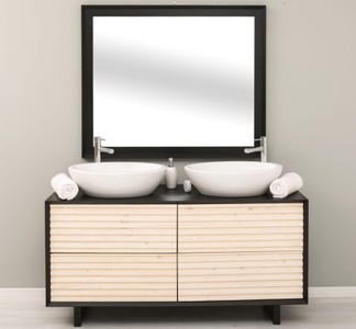 Casa Padrino Mobile lavabo stile country con 4 cassetti, 150 x 50 x 76 cm Casa Padrino Mobile lavabo stile country con 4 cassetti, 150 x 50 x 76 cm