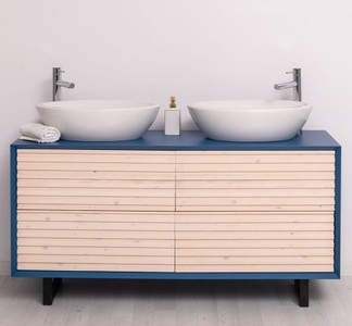 Casa Padrino Mobile lavabo stile country con 4 cassetti, 150 x 50 x 76 cm Casa Padrino Mobile lavabo stile country con 4 cassetti, 150 x 50 x 76 cm