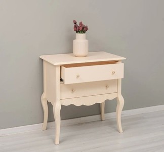Casa Padrino Konsole im Landhausstil mit 2 Schubladen, 80 x 48 x 82 cm