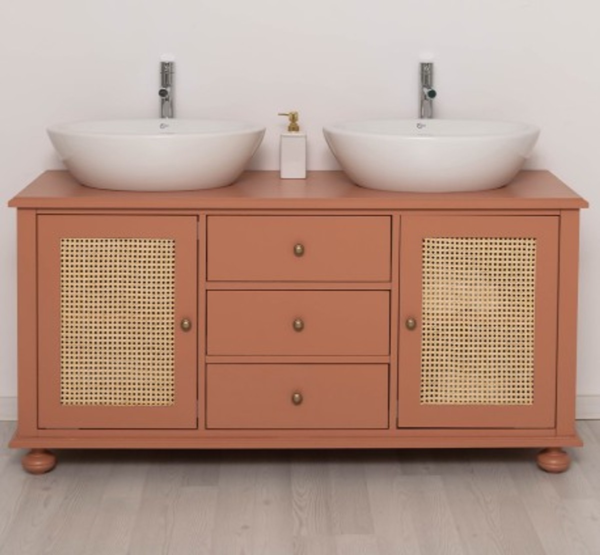 Casa Padrino Mueble de lavabo estilo rústico, 150 x 51 x 75 cm Casa Padrino Mueble de lavabo estilo rústico, 150 x 51 x 75 cm