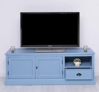 Casa Padrino TV Schrank im Landhausstil mit 2 Türen und 1 Schublade, 160 x 46 x 56 cm