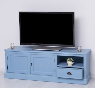Casa Padrino TV Schrank im Landhausstil mit 2 Türen und 1 Schublade, 160 x 46 x 56 cm