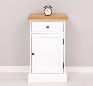 Casa Padrino Comodino stile country con 1 anta, 1 cassetto e piano in rovere, 47 x 32 x 74 cm Casa Padrino Comodino stile country con 1 anta, 1 cassetto e piano in rovere, 47 x 32 x 74 cm