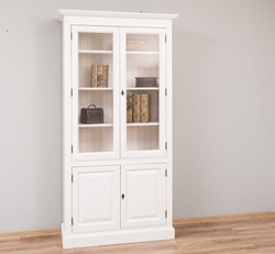 Casa Padrino Vitrina estilo rústico con 2 puertas de cristal, 110 x 39 x 210 cm Casa Padrino Vitrina estilo rústico con 2 puertas de cristal, 110 x 39 x 210 cm