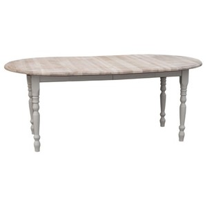 Casa Padrino Table à manger style campagne avec plateau en chêne, 116 x 116 x 78 cm Casa Padrino Table à manger style campagne avec plateau en chêne, 116 x 116 x 78 cm