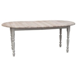 Casa Padrino Esstisch im Landhausstil mit Eichenholzplatte, 116 x 116 x 78 cm Casa Padrino Esstisch im Landhausstil mit Eichenholzplatte, 116 x 116 x 78 cm