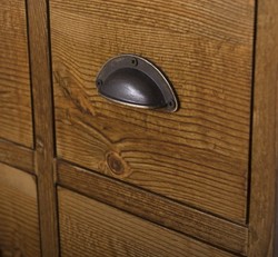 Casa Padrino Chest of Drawers Country Style with 14 drawers and oak top, 87 x 36 x 122 cm Casa Padrino Chest of Drawers Country Style with 14 drawers and oak top, 87 x 36 x 122 cm