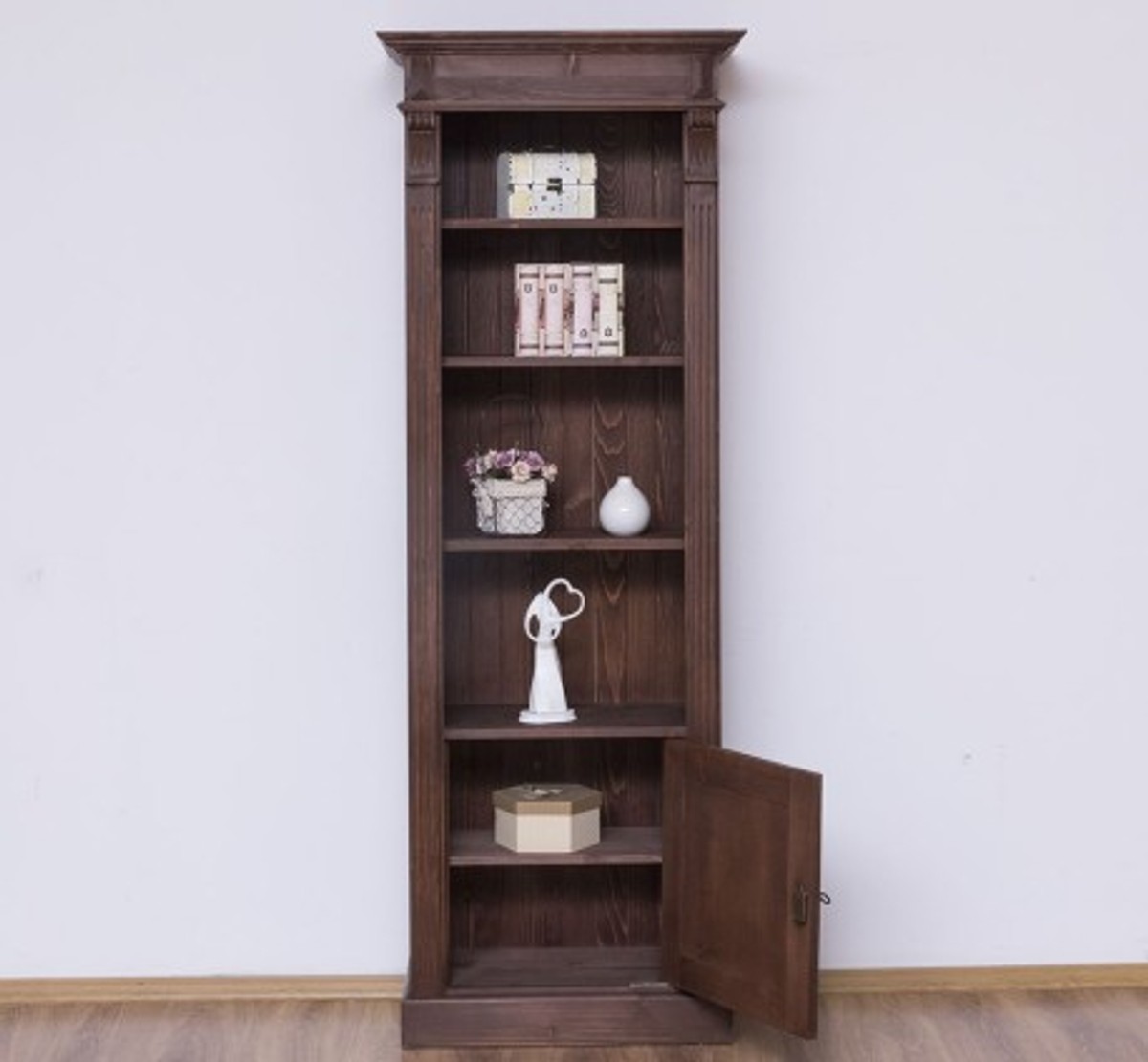 Casa Padrino Librería estilo rústico con 1 puerta, 71 x 39 x 197 cm Casa Padrino Librería estilo rústico con 1 puerta, 71 x 39 x 197 cm