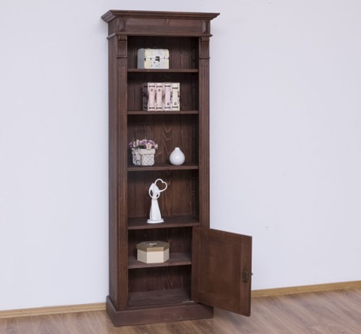 Casa Padrino Librería estilo rústico con 1 puerta, 71 x 39 x 197 cm Casa Padrino Librería estilo rústico con 1 puerta, 71 x 39 x 197 cm
