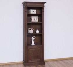 Casa Padrino Librería estilo rústico con 1 puerta, 71 x 39 x 197 cm Casa Padrino Librería estilo rústico con 1 puerta, 71 x 39 x 197 cm