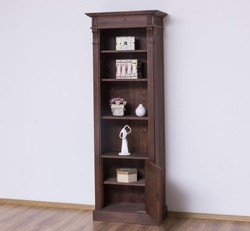 Casa Padrino Librería estilo rústico con 1 puerta, 71 x 39 x 197 cm Casa Padrino Librería estilo rústico con 1 puerta, 71 x 39 x 197 cm