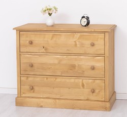 Casa Padrino Kommode im Landhausstil mit 3 Schubladen, 110 x 50 x 90 cm