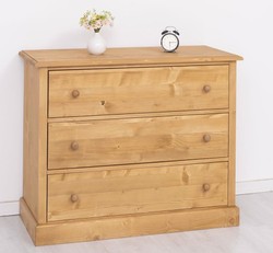 Casa Padrino Kommode im Landhausstil mit 3 Schubladen, 110 x 50 x 90 cm