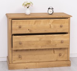Casa Padrino Kommode im Landhausstil mit 3 Schubladen, 110 x 50 x 90 cm
