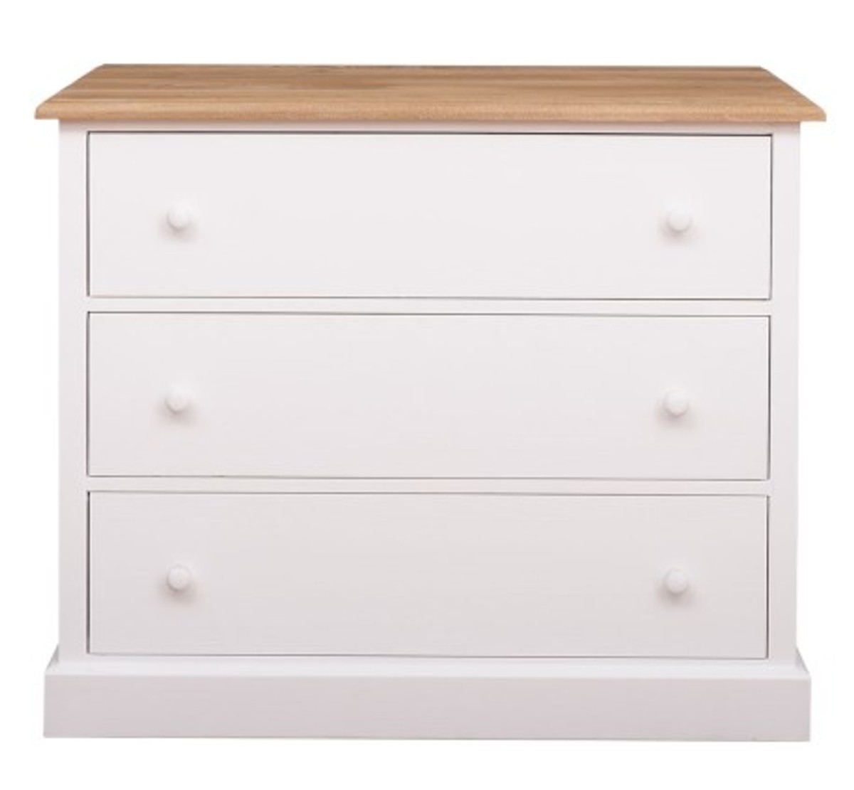 Casa Padrino Commode style campagne avec 3 tiroirs et plateau en chêne, 110 x 50 x 90 cm Casa Padrino Commode style campagne avec 3 tiroirs et plateau en chêne, 110 x 50 x 90 cm