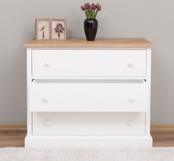 Casa Padrino Commode style campagne avec 3 tiroirs et plateau en chêne, 110 x 50 x 90 cm Casa Padrino Commode style campagne avec 3 tiroirs et plateau en chêne, 110 x 50 x 90 cm