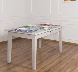 Casa Padrino Table à manger style campagne, 210 x 90 x 78 cm