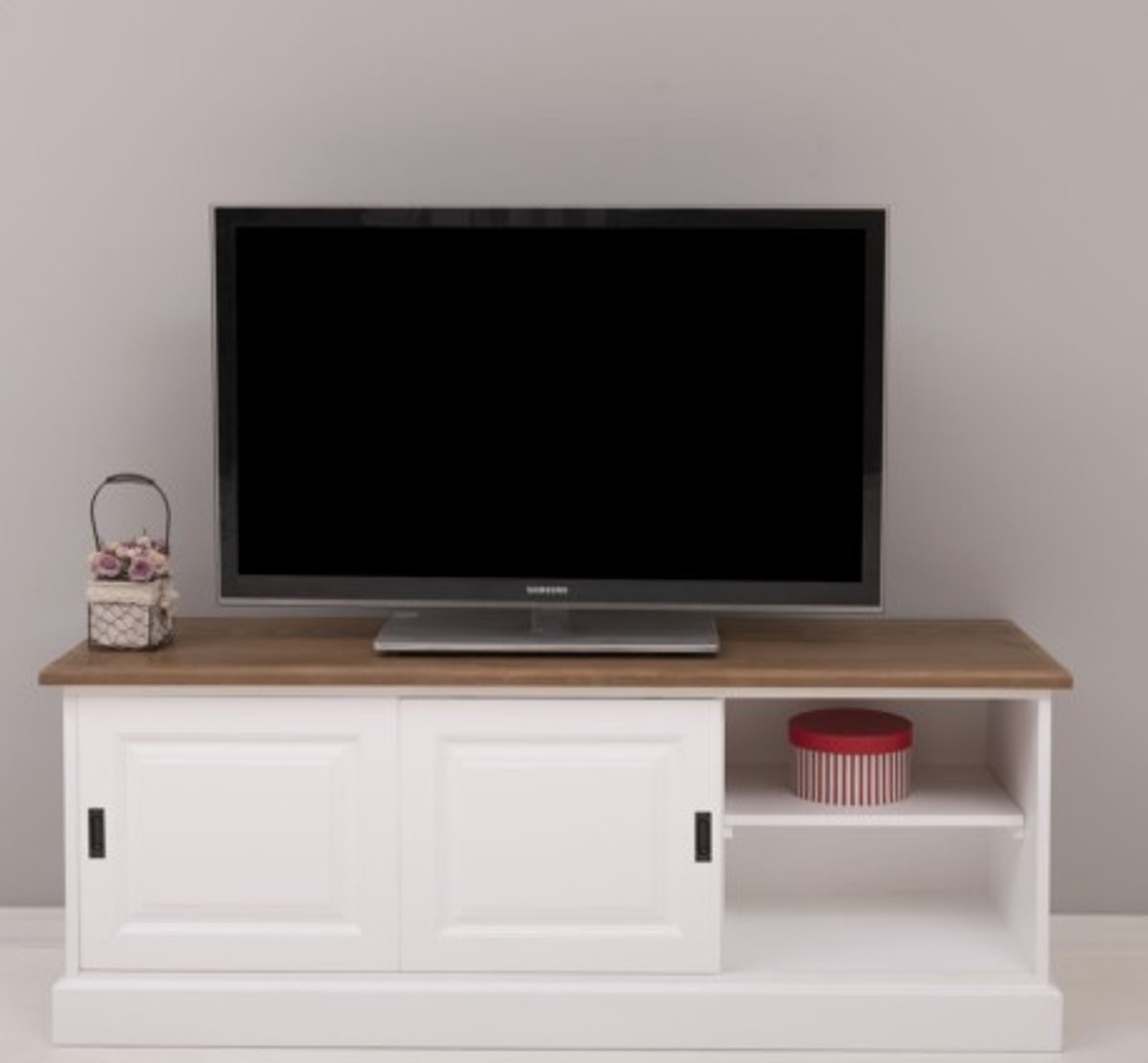 Casa Padrino Mueble de TV estilo rústico con 2 puertas correderas, 160 x 46 x 60 cm Casa Padrino Mueble de TV estilo rústico con 2 puertas correderas, 160 x 46 x 60 cm