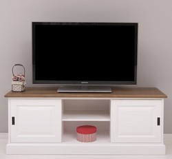 Casa Padrino Mueble de TV estilo rústico con 2 puertas correderas, 160 x 46 x 60 cm Casa Padrino Mueble de TV estilo rústico con 2 puertas correderas, 160 x 46 x 60 cm