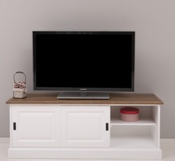 Casa Padrino Mueble de TV estilo rústico con 2 puertas correderas, 160 x 46 x 60 cm Casa Padrino Mueble de TV estilo rústico con 2 puertas correderas, 160 x 46 x 60 cm