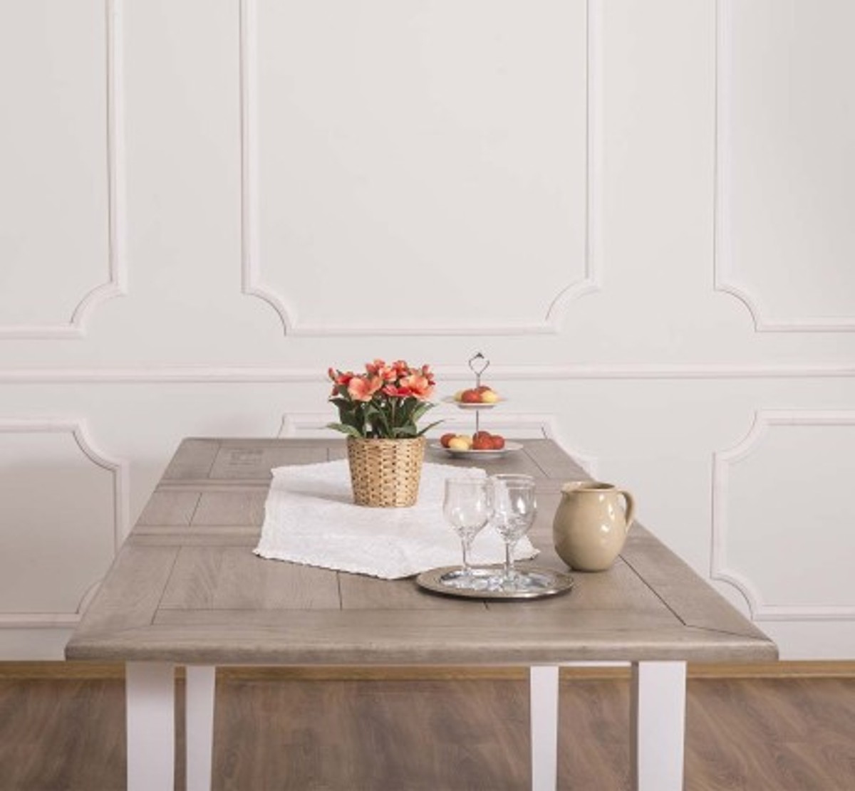 Casa Padrino Esstisch im Landhausstil mit Eichenholzplatte, 160 x 90 x 78 cm Casa Padrino Esstisch im Landhausstil mit Eichenholzplatte, 160 x 90 x 78 cm