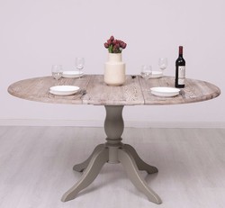 Casa Padrino Mesa de comedor estilo rústico, 120 x 120 x 78 cm Casa Padrino Mesa de comedor estilo rústico, 120 x 120 x 78 cm
