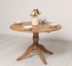 Casa Padrino Tavolo da pranzo stile country con piano in rovere, 120 x 120 x 78 cm Casa Padrino Tavolo da pranzo stile country con piano in rovere, 120 x 120 x 78 cm
