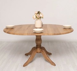 Casa Padrino Tavolo da pranzo stile country con piano in rovere, 120 x 120 x 78 cm Casa Padrino Tavolo da pranzo stile country con piano in rovere, 120 x 120 x 78 cm