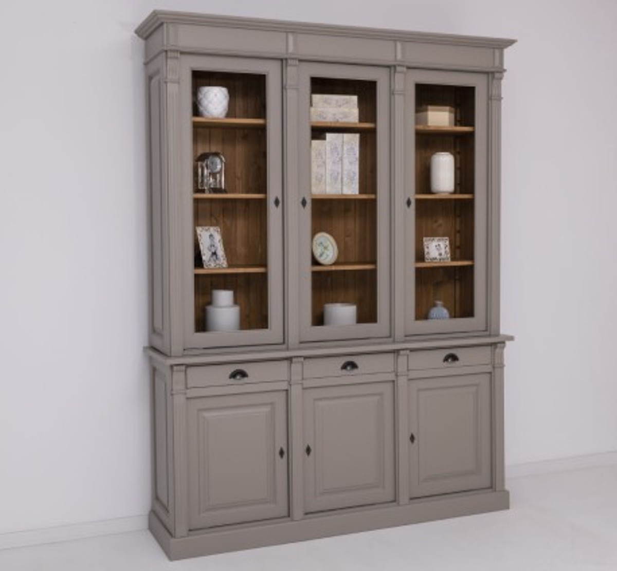 Casa Padrino Aparador estilo rústico con 3 puertas, 183 x 51 x 240 cm Casa Padrino Aparador estilo rústico con 3 puertas, 183 x 51 x 240 cm