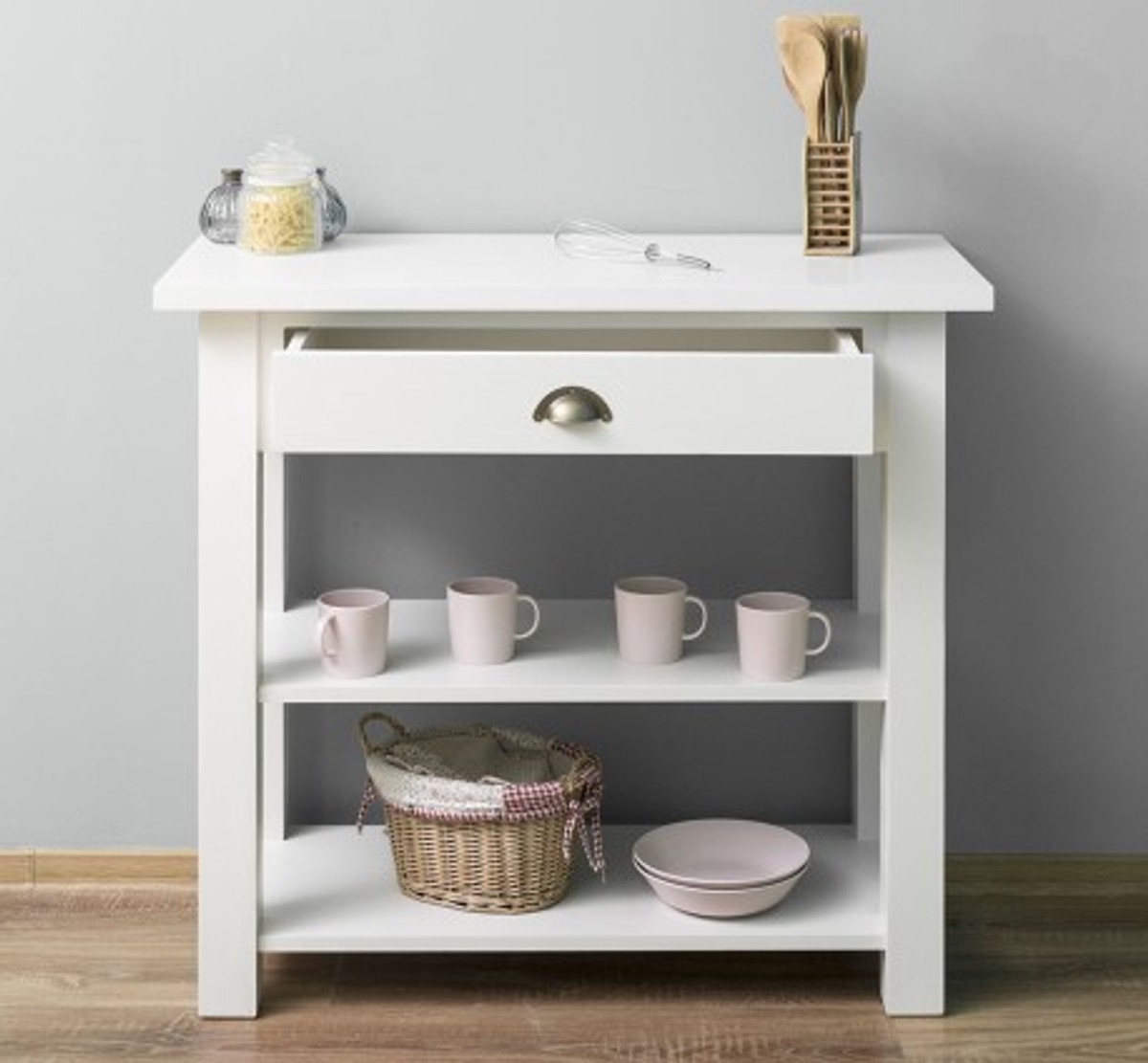 Casa Padrino Consolle stile country con 1 cassetto, 100 x 45 x 89 cm Casa Padrino Consolle stile country con 1 cassetto, 100 x 45 x 89 cm