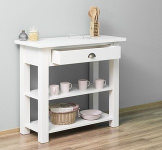 Casa Padrino Konsole im Landhausstil mit 1 Schublade, 100 x 45 x 89 cm