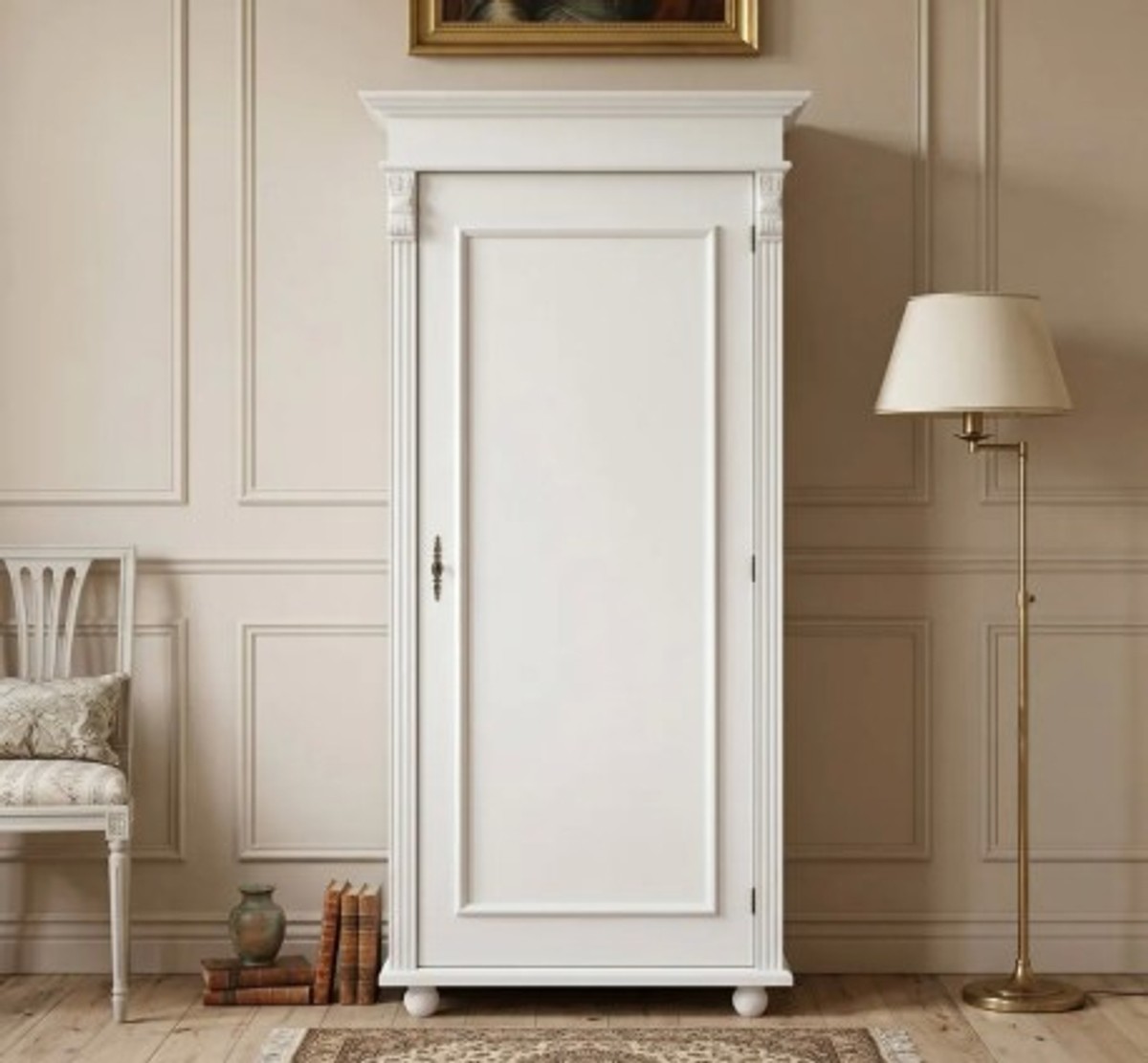 Casa Padrino Wardrobe Country Style with 1 door, 85 x 58 x 180 cm Casa Padrino Wardrobe Country Style with 1 door, 85 x 58 x 180 cm