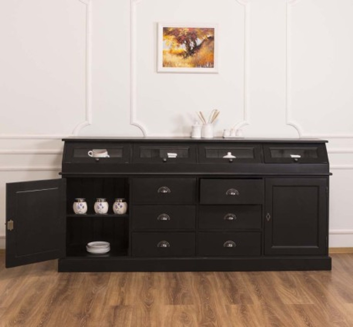 Casa Padrino Buffet style campagne avec 2 portes et 6 tiroirs, 208 x 50 x 100 cm Casa Padrino Buffet style campagne avec 2 portes et 6 tiroirs, 208 x 50 x 100 cm
