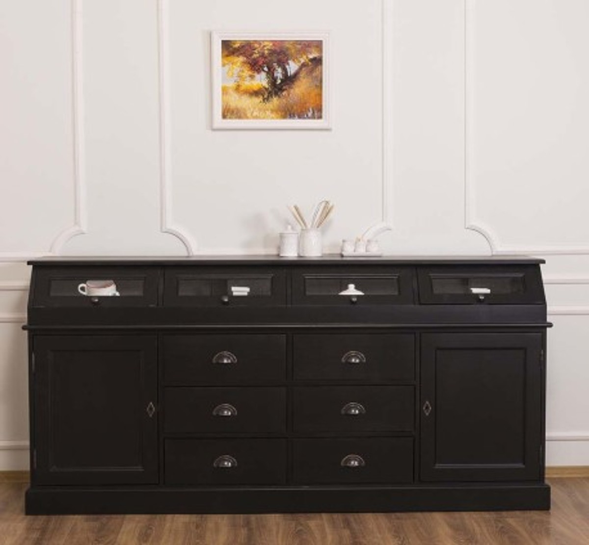 Casa Padrino Buffet style campagne avec 2 portes et 6 tiroirs, 208 x 50 x 100 cm Casa Padrino Buffet style campagne avec 2 portes et 6 tiroirs, 208 x 50 x 100 cm