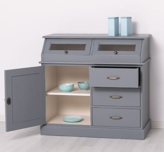 Casa Padrino Sideboard im Landhausstil mit 1 Tür und 3 Schubladen, 107 x 50 x 100 cm