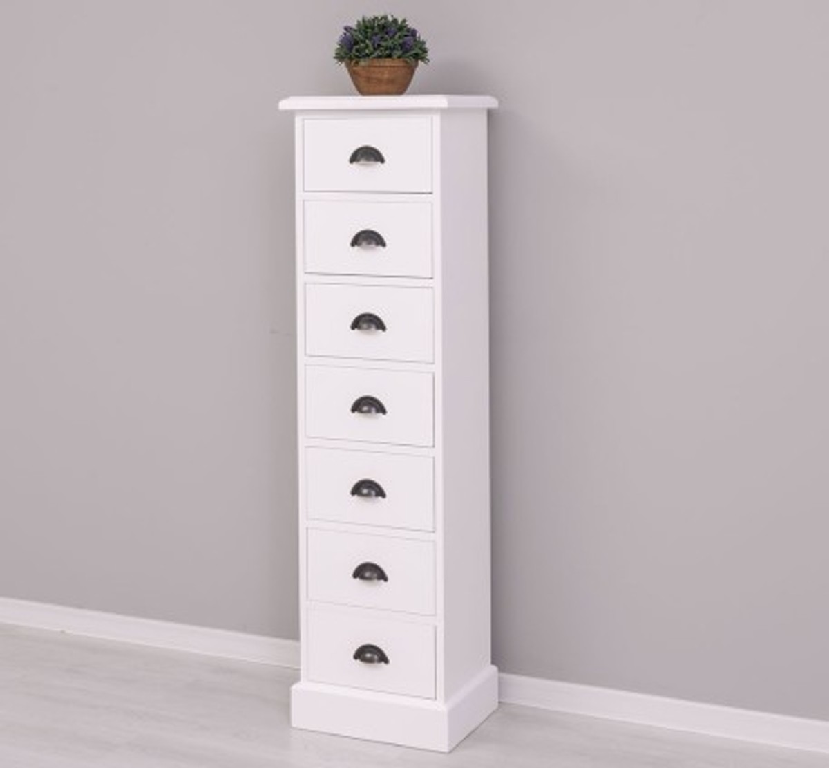 Casa Padrino Commode style campagne avec 7 tiroirs, 43 x 33 x 150 cm Casa Padrino Commode style campagne avec 7 tiroirs, 43 x 33 x 150 cm