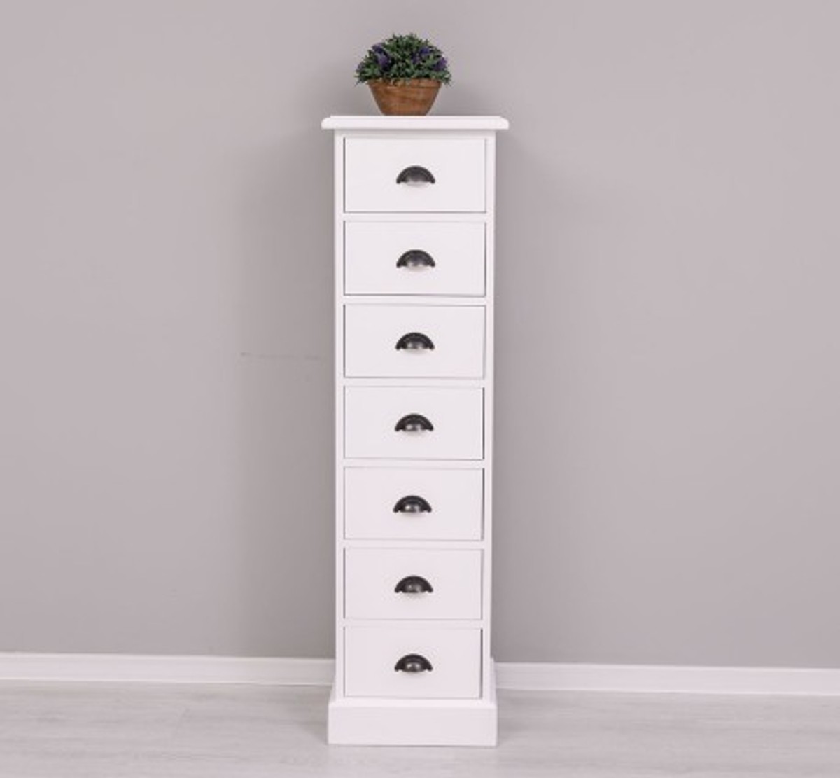 Casa Padrino Commode style campagne avec 7 tiroirs, 43 x 33 x 150 cm Casa Padrino Commode style campagne avec 7 tiroirs, 43 x 33 x 150 cm