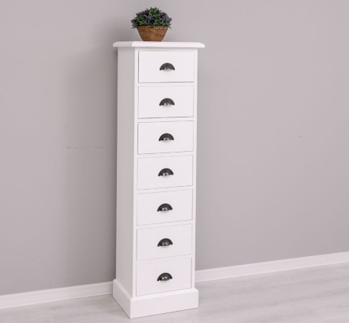 Casa Padrino Commode style campagne avec 7 tiroirs, 43 x 33 x 150 cm Casa Padrino Commode style campagne avec 7 tiroirs, 43 x 33 x 150 cm