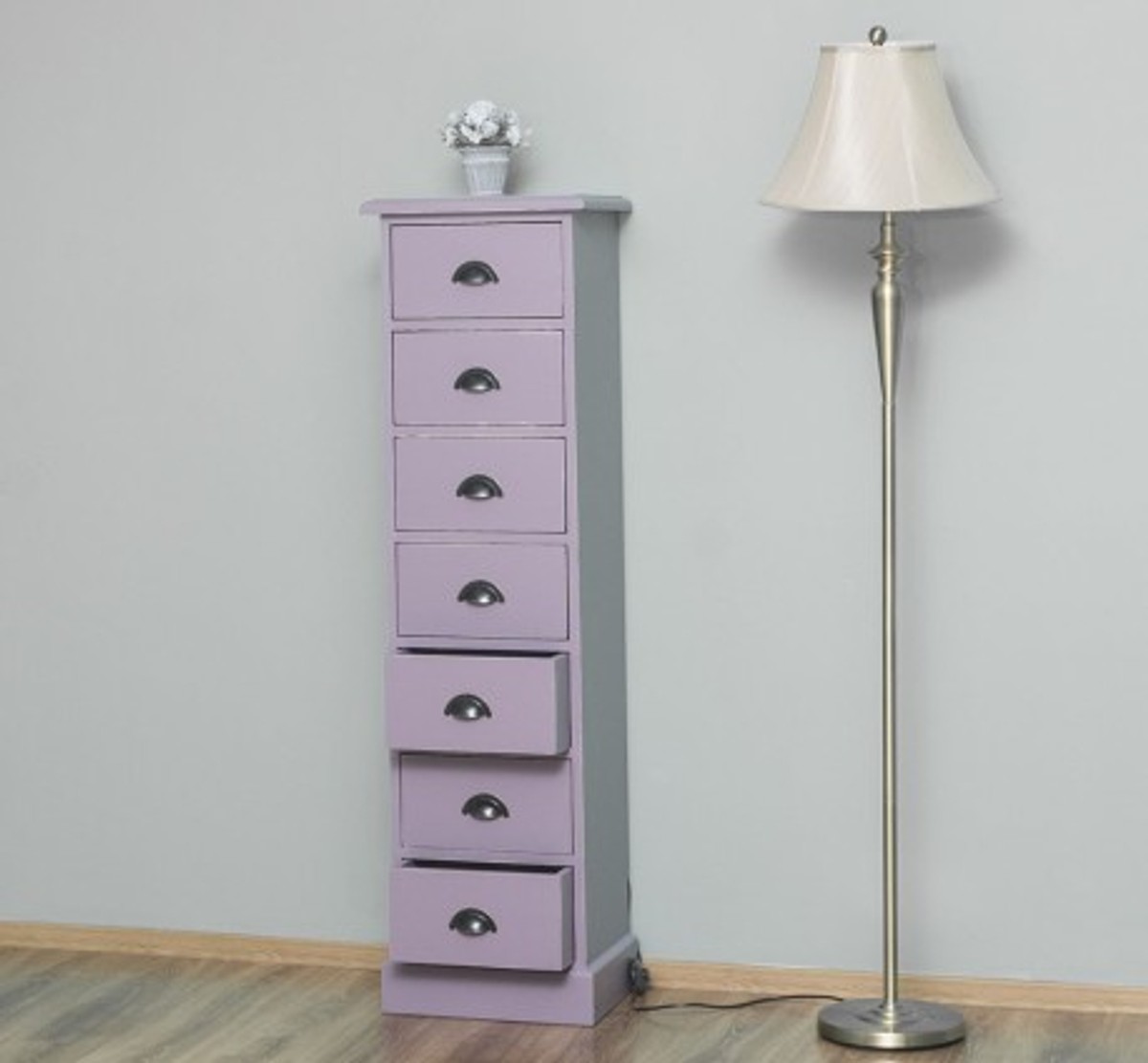 Casa Padrino Commode style campagne avec 7 tiroirs, 43 x 33 x 150 cm Casa Padrino Commode style campagne avec 7 tiroirs, 43 x 33 x 150 cm