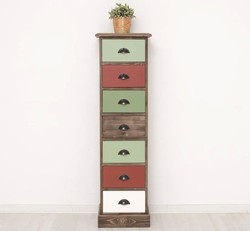 Casa Padrino Commode style campagne avec 7 tiroirs, 43 x 33 x 150 cm Casa Padrino Commode style campagne avec 7 tiroirs, 43 x 33 x 150 cm