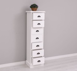 Casa Padrino Commode style campagne avec 7 tiroirs, 43 x 33 x 150 cm Casa Padrino Commode style campagne avec 7 tiroirs, 43 x 33 x 150 cm