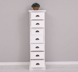 Casa Padrino Commode style campagne avec 7 tiroirs, 43 x 33 x 150 cm Casa Padrino Commode style campagne avec 7 tiroirs, 43 x 33 x 150 cm
