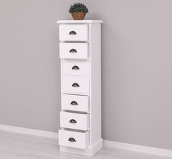 Casa Padrino Commode style campagne avec 7 tiroirs, 43 x 33 x 150 cm Casa Padrino Commode style campagne avec 7 tiroirs, 43 x 33 x 150 cm