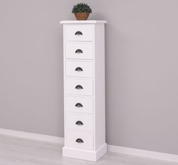 Casa Padrino Commode style campagne avec 7 tiroirs, 43 x 33 x 150 cm Casa Padrino Commode style campagne avec 7 tiroirs, 43 x 33 x 150 cm