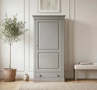 Casa Padrino Armoire à vêtements style campagne avec 1 porte et 1 tiroir, 103 x 59 x 200 cm