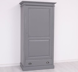 Casa Padrino Wardrobe Country Style with 1 door and 1 drawer, 103 x 59 x 200 cm Casa Padrino Wardrobe Country Style with 1 door and 1 drawer, 103 x 59 x 200 cm