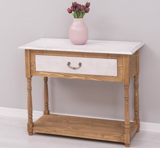 Casa Padrino Konsole im Landhausstil mit 1 Schublade, 96 x 45 x 76 cm