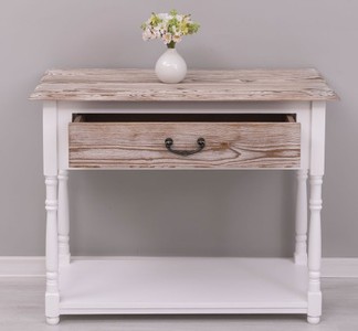 Casa Padrino Konsole im Landhausstil mit 1 Schublade, 96 x 45 x 76 cm