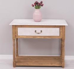 Casa Padrino Consolle stile country con 1 cassetto, 96 x 45 x 76 cm Casa Padrino Consolle stile country con 1 cassetto, 96 x 45 x 76 cm