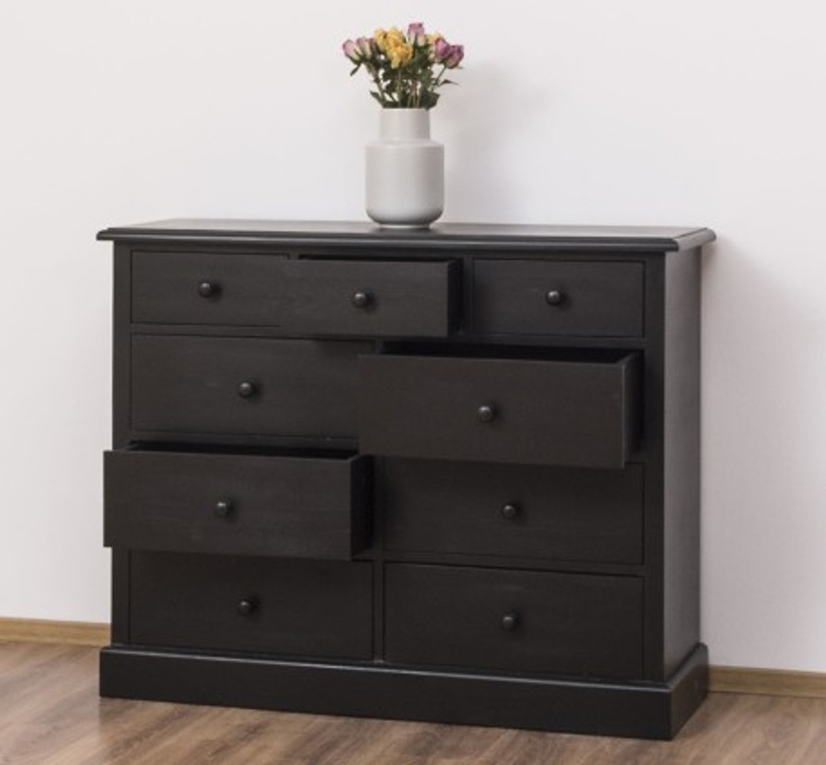 Casa Padrino Kommode im Landhausstil mit 9 Schubladen, 122 x 41 x 97 cm